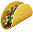 emoji of a taco